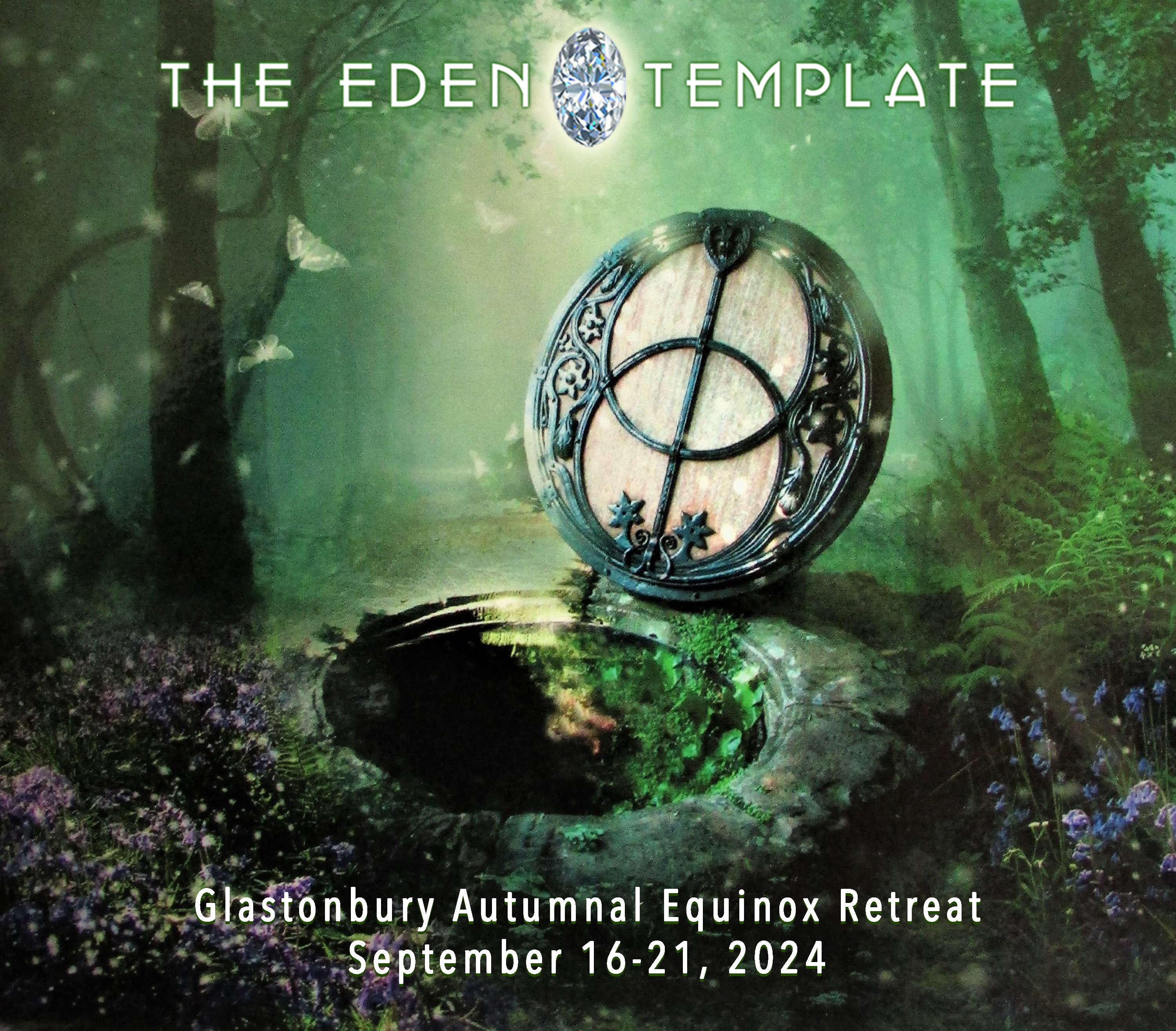 Glastonbury Sacred Waters Diamond Rose Template Embodiment